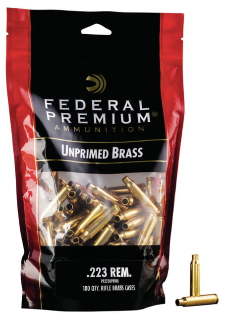 Federal Premium Unprimed Empty Brass-Rifle 223 Rem - Federal