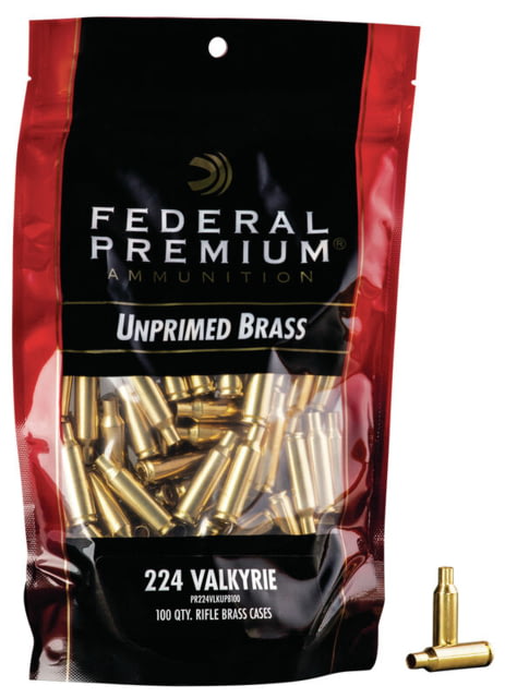 Federal Premium Unprimed Empty Brass-Rifle 224 Valkyrie - Federal