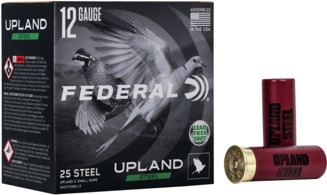 eral Premium Upland Steel 12 Gauge 1oz 2 3/4in Paper Wad Shotgun 7.5 25 Rounds USH122W 7.5 Ammo