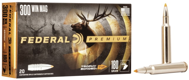 eral Premium VITAL-SHOK .300 Winchester Magnum 180 Grain Trophy Bonded Tip Centerfire Rifle 20 Rounds Ammo