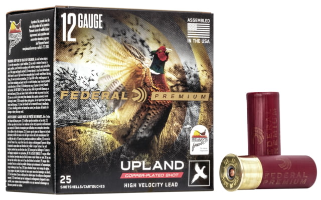 eral Premium Wing Shok 12 Gauge 1 1/4oz Upland Pheasants Forever High Velocity Centerfire Shotgun 6 Shot 25 Rounds PF154 Ammo