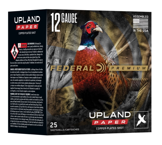 eral Upland Paper 12 Gauge 1 1/4oz 2 3/4in Shotgun 6 Shot 25 Rounds PUP154 Ammo