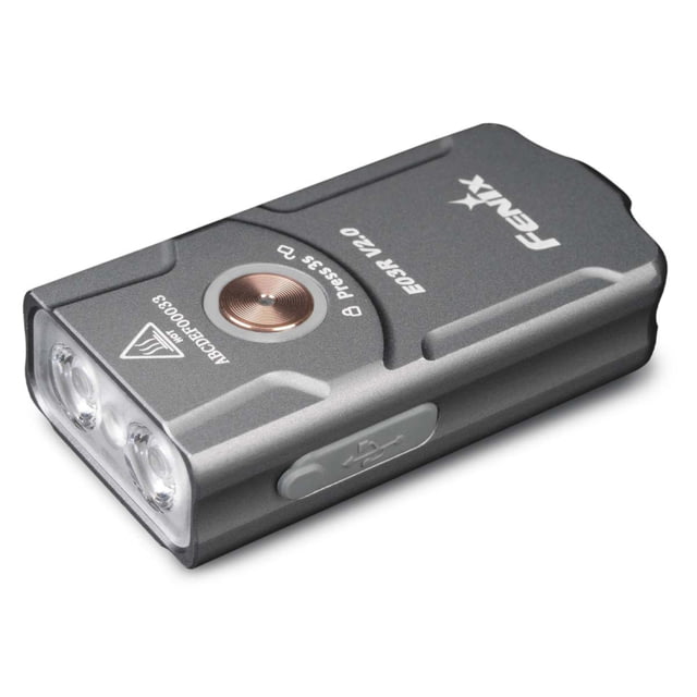 Fenix Lighting E03R V2.0 Lithium Ion 500 Lumens Flashlight Gray