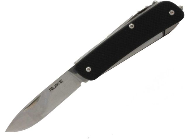 RUIKE M61 Multifunction Knife 2.79in 14C28N Stainless Steel Clip Point Plain Blade Black - Ruike