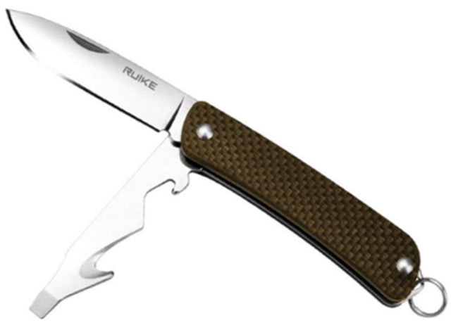 RUIKE S21 Multifunction Knife 2.1in 14C28N Stainless Steel Clip Point Plain Blade Brown - Ruike