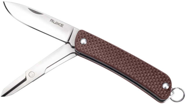 RUIKE S22 Multifunction Knife 2.1in 14C28N Stainless Steel Clip Point Plain Blade Brown - Ruike