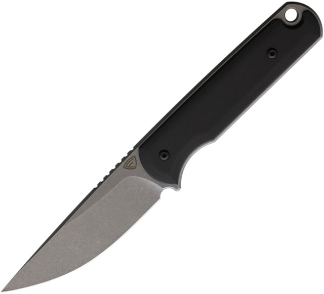 Ferrum Forge Knife Works Lackey Fixed Blade Black Knife 2.88" stonewash finish 9Cr18MoV stainless blade Black G10 handle LACKEY G10 BLACK 9CR18MOV - Ferrum Forge Knife Works