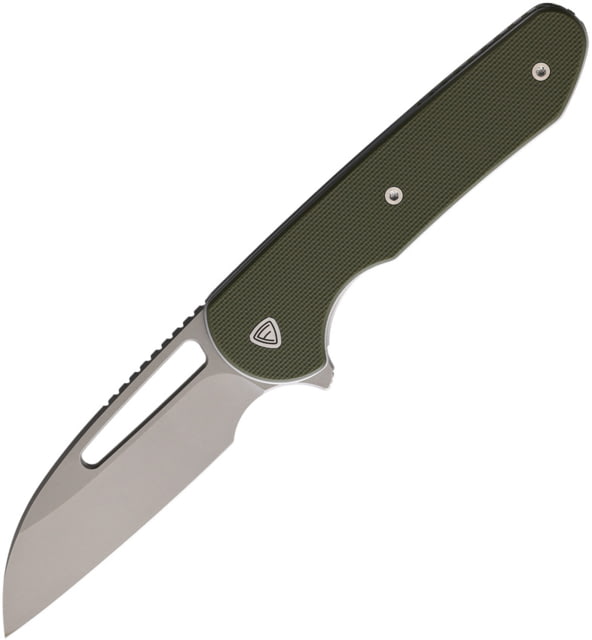 Ferrum Forge Knife Works Prolix Linerlock Green Folding Knife 2.75" stonewash finish Nitro V steel blade Green G10 handle PROLIX GREEN - Ferrum Forge Knife Works