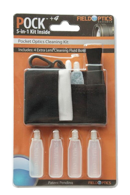 Field Optics Research Pock Lens Cleaner Combo Kit 1 POCK + 4 Mini-Bottles - Field Optics Research