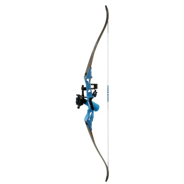 Fin-Finder Bank Runner Recurve Winch Pro Package 35lbs RH Blue - Fin-Finder