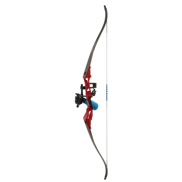 Fin-Finder Bank Runner Recurve Winch Pro Package 35lbs RH Red - Fin-Finder