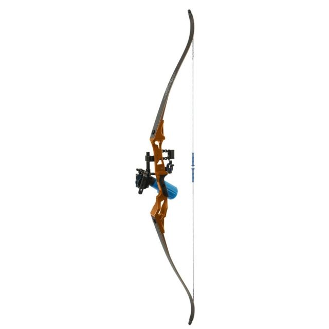 Fin-Finder Bank Runner Recurve Winch Pro Package 35lbs RH Orange - Fin-Finder
