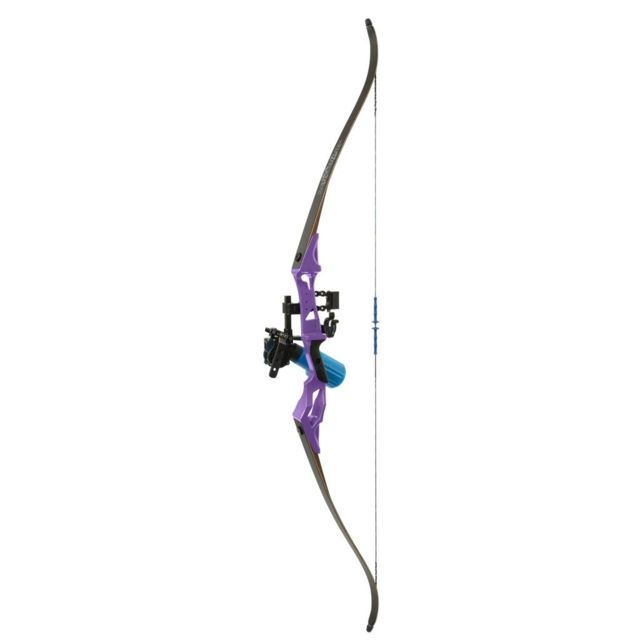 Fin-Finder Bank Runner Recurve Winch Pro Package 35lbs RH Purple - Fin-Finder