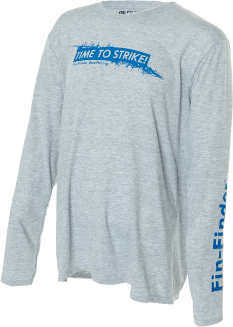 Fin-Finder Time to Strike Long Sleeve Performance Grey Large