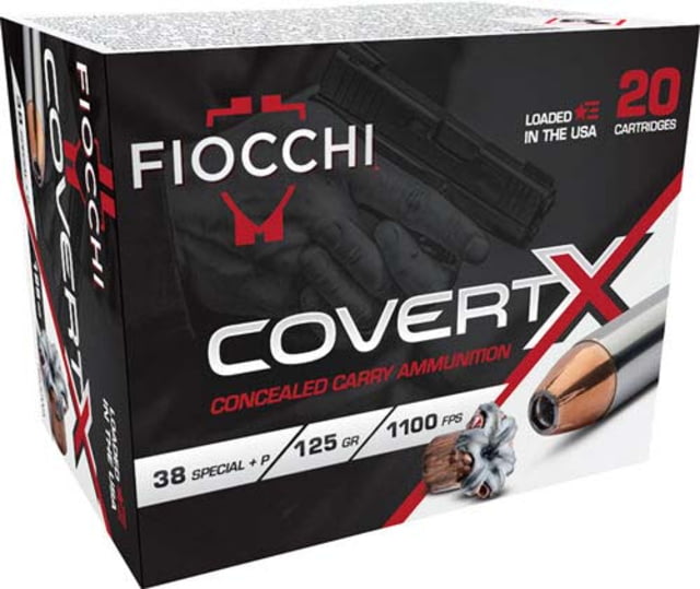 cchi Covert X.38 Special 125 Grain JHP Brass Pistol 20 Rounds Ammo