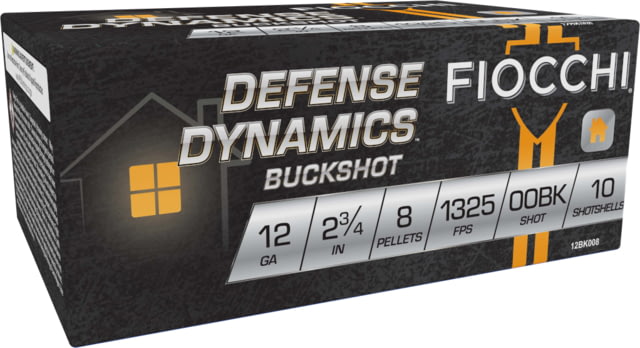 cchi Defense Dynamics 12 Gauge 8oz 2.75in 00BK Size Shotgun 10 Rounds Ammo