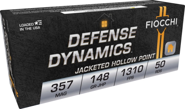 cchi Defense Dynamics 357 Magnum 148 Grain JHP Brass Cased Pistol 50 Rounds Ammo
