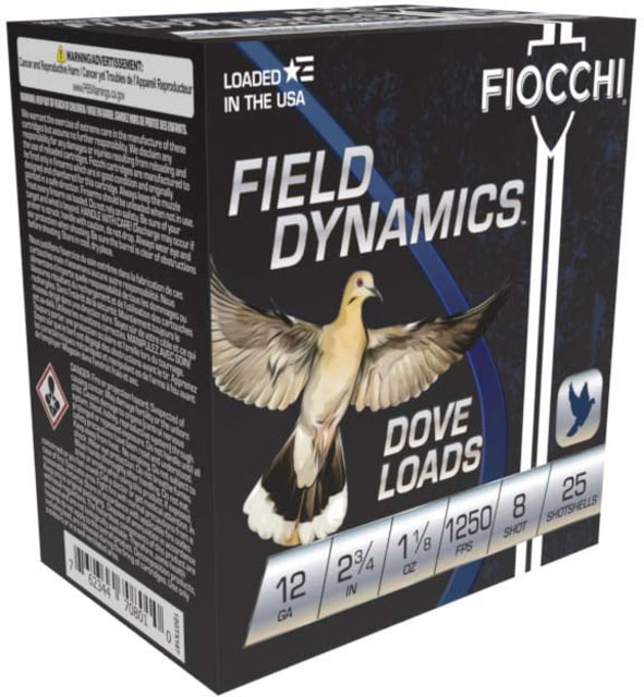 cchi Dove/Quail 12 Gauge 1 1/8oz 2.75in 8 Size Shotgun 25 Rounds Ammo