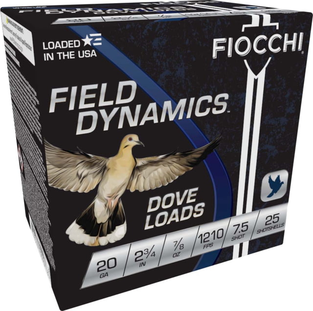 cchi Dove/Quail 20 Gauge 7/8 Oz 2.75in 7 1/2 Size Shotgun 25 Rounds Ammo