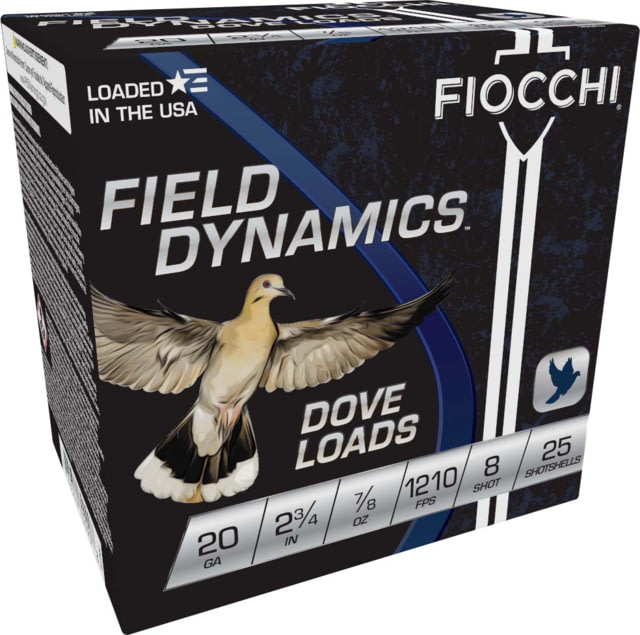 cchi Dove/Quail 20 Gauge 7/8 Oz 2.75in 8 Size Shotgun 25 Rounds Ammo
