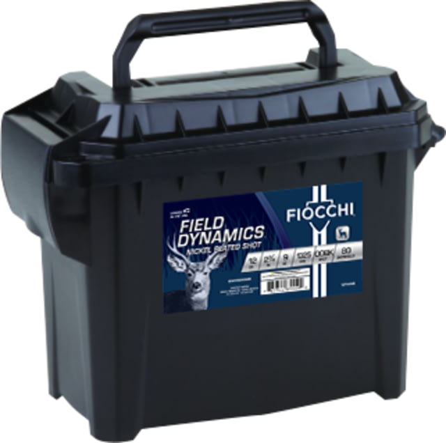 cchi Field Dynamics Low Recoil Field Box 12 Gauge 9 2.75in Shotgun Buck 80 Rounds Ammo