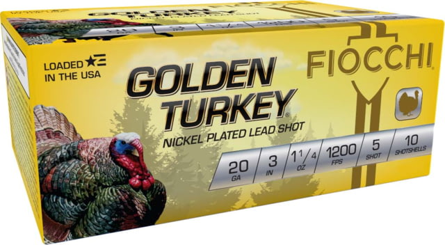 cchi Golden Turkey 20 Gauge 1 1/4oz 3in Shotgun 6 Size 10 Rounds Ammo