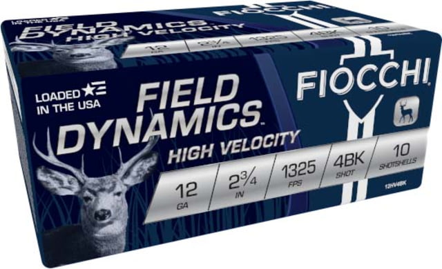 cchi Hi Velocity 12 Gauge 4BK 2.75in Shotgun Buckshot 10 Rounds Ammo