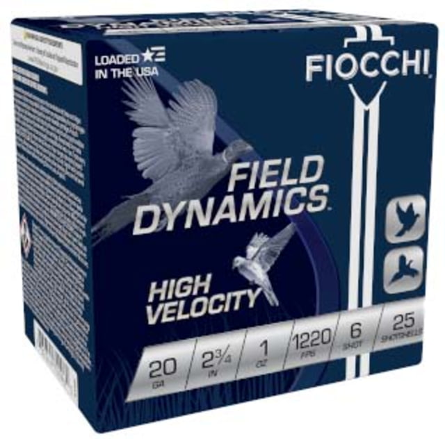 cchi Hi Velocity Lead 20 Gauge 1oz 2.75in 6 Shot Shotgun 25 Rounds Ammo