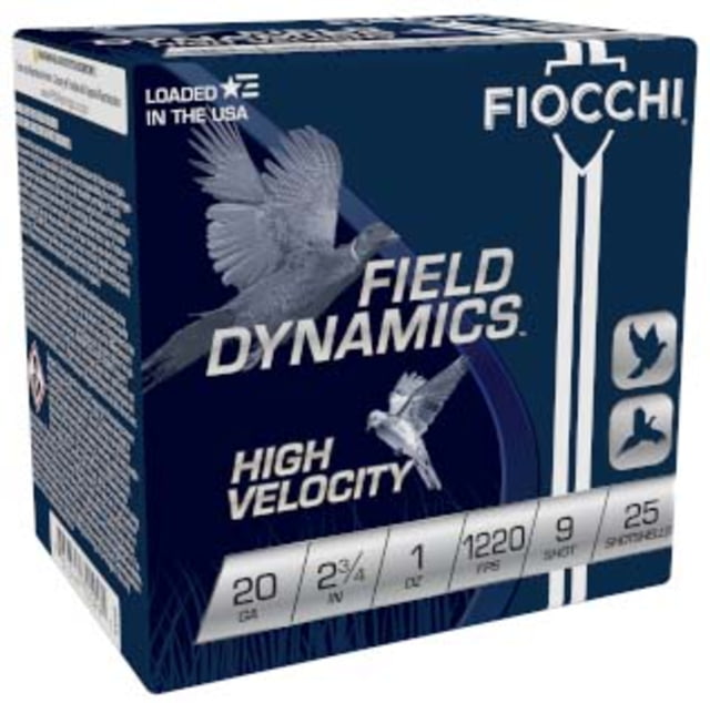 cchi Hi Velocity Lead 20 Gauge 1oz 2.75in 9 Shot Shotgun 25 Rounds Ammo