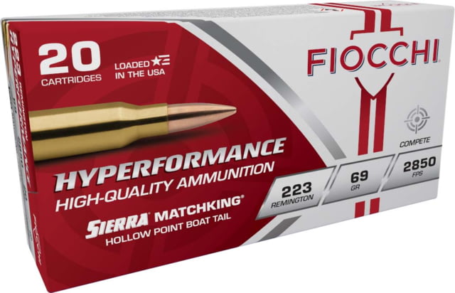 cchi Hyperformance Hunt .223 Remington 69 Grain HPBT MK Brass Rifle 20 Rounds Ammo
