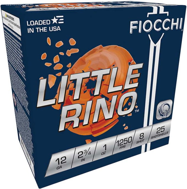 cchi Little Rhino 12 Gauge 1oz 2.75in Shotgun #8 25 Rounds Ammo