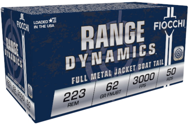 cchi Range Dynamics .223 Remington 62 Grain FMJBT Centerfire Rifle 1000 Round Ammo