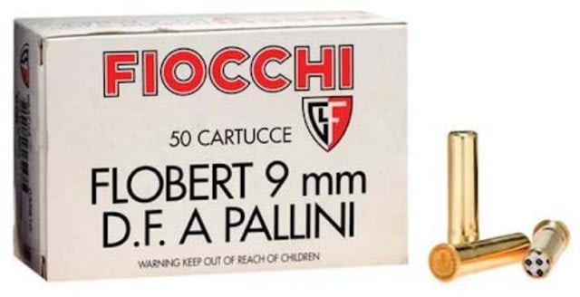cchi Rimfire 9mm Flobert 6 Grain Shotshells Brass 50 Rounds Ammo