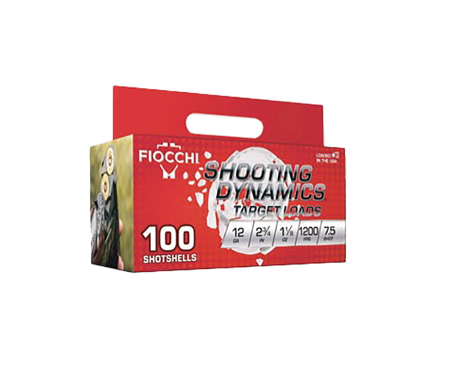 Fiocchi Shooting Dynamics 12 Gauge 1-1/8oz 2.75 Shotgun Ammo #7.5 Shot 100 Rounds cchi Shooting Dynamics 12 Gauge 1-1/8oz 2.75 Shotgun #7.5 Shot 100 Rounds Ammo