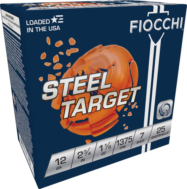 cchi Steel Target 12 Gauge 1 1/8oz 2.75in Shotgun 25 Rounds Ammo