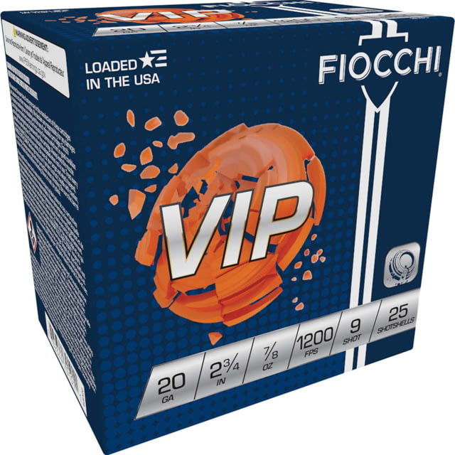 cchi VIP 20 Gauge 7/8oz 2.75in 9 Shot Shotgun 25 Rounds 20VIP9 Ammo