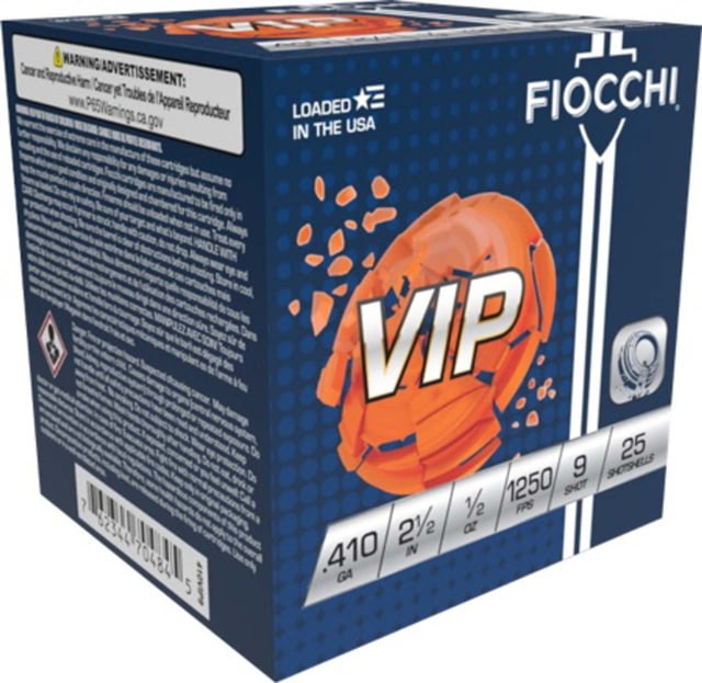 cchi VIP 410 Gauge 1/2oz 2.5in 9 Shot Shotgun 25 Rounds Ammo