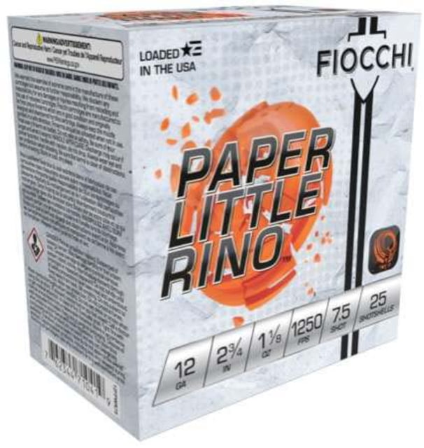 cchi White Rino 12 Gauge 1 1/8oz 2.75 In Shotgun 25 Rounds Ammo