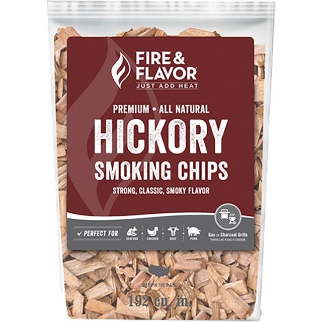 Fire & Flavor Wood Chips Hickory 2 lbs Red