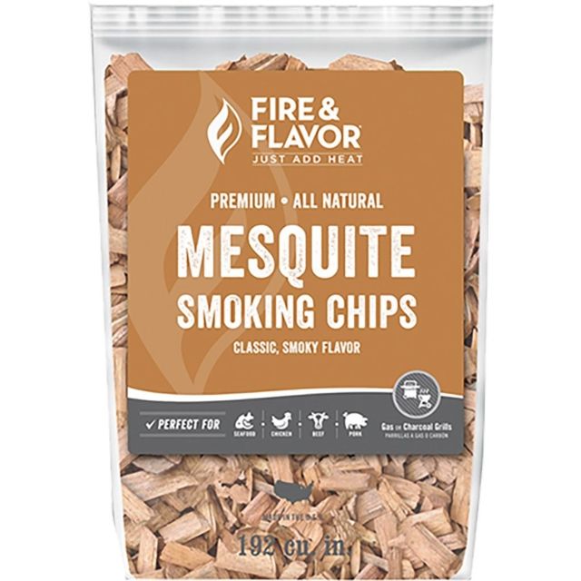 Fire & Flavor Wood Chips Mesquite 2 lbs Brown