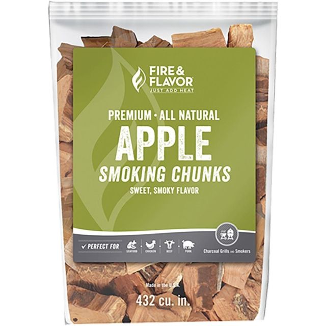 Fire & Flavor Wood Chunks Apple 4 lbs Green