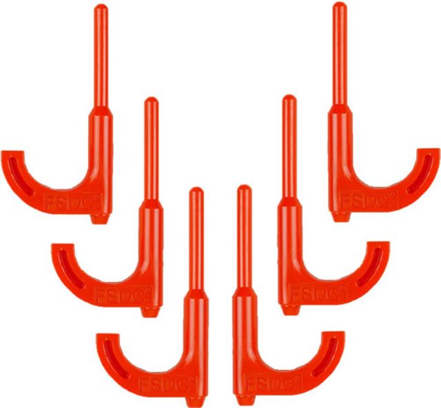 Firearms Safety Devices Fsdc Loaded Chamber Indicator Safety Flags Orange Rifle 6pk