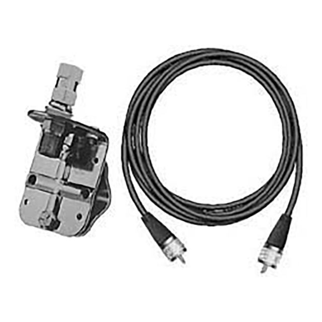 FIRESTIK Single Mirror Mount Stainless Steel with 18ft Pl-Pl- Coax - Firestik