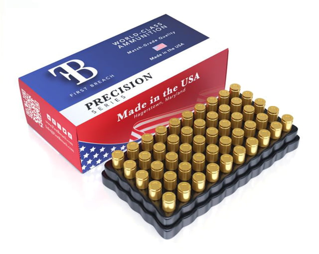 st Breach Precision Series 9x19mm Ammunition 115 Grain Full Metal Jacket C220 Brass Case Pistol 1000 Rounds Ammo