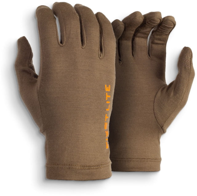 First Lite Aerowool Touch Liner Gloves Dry Earth Medium