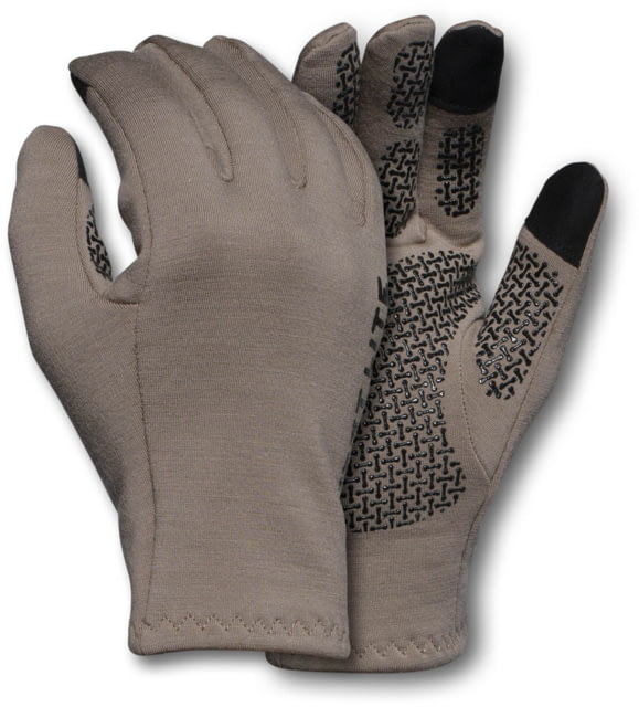 First Lite Rugged Wool Fleece Gloves Walnut Large