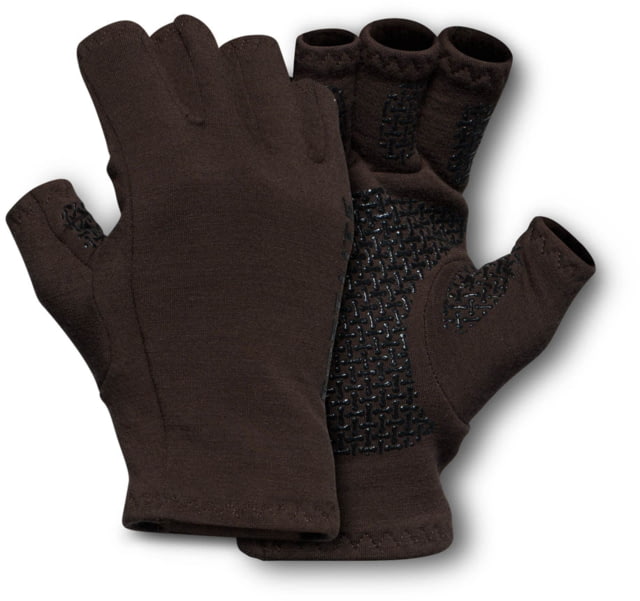 First Lite Rugged Wool Half Finger Gloves Terra Large