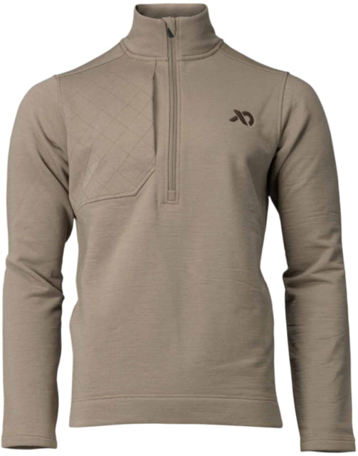 First Lite Rugged Wool Quarter Zip - Men's Walnut Extra Large