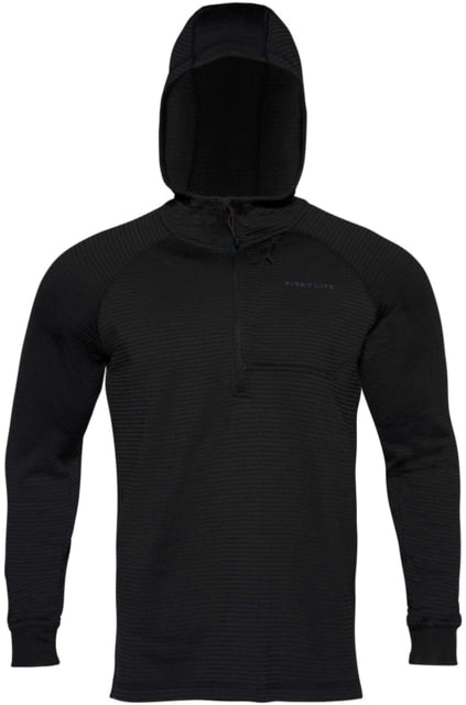 First Lite First Lite ThermaGrid Merino Hoody - Men's Black 2XL - $119.49 at Optics Planet
