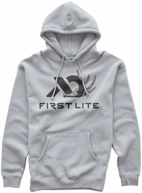 First Lite Whitetail Shed Logo Hoody - Men's Heather Grey 3XL